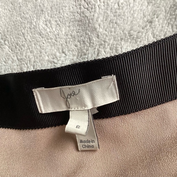 Joie Ornica Leopard Handkerchief Asymmetric Ruched Skirt Brown Tan Black Sz 8 - Picture 3 of 13